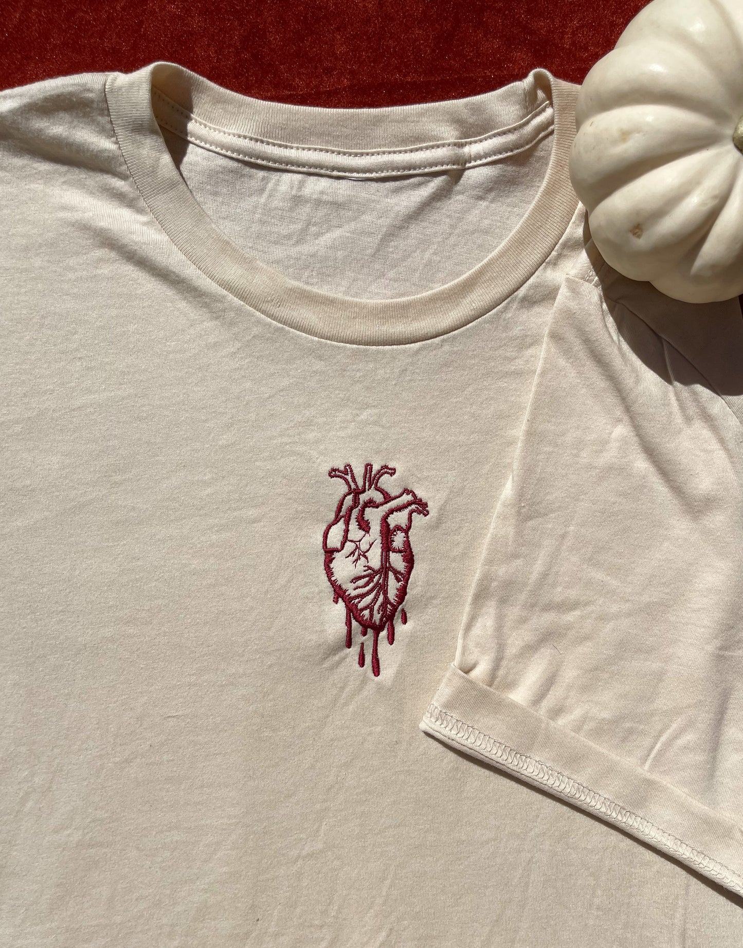 bleeding heart t-shirt (embroidered!)